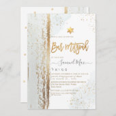 PixDezines Modern Abstracte Tallit Bar Mitzvah Inv Kaart (Voorkant / Achterkant)