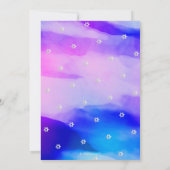 PixDezines Modern Abstracte Waterverf Bar Mitzvah Kaart (Achterkant)