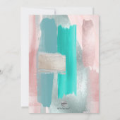 PixDezines Modern Art Color Blauwgroen Sage Kaart (Achterkant)