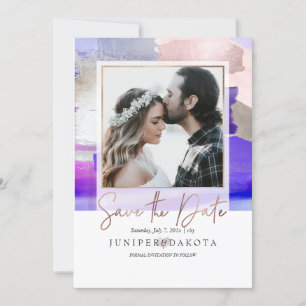 PixDezines Modern Art, Paarse Blush Silver Grey Kaart