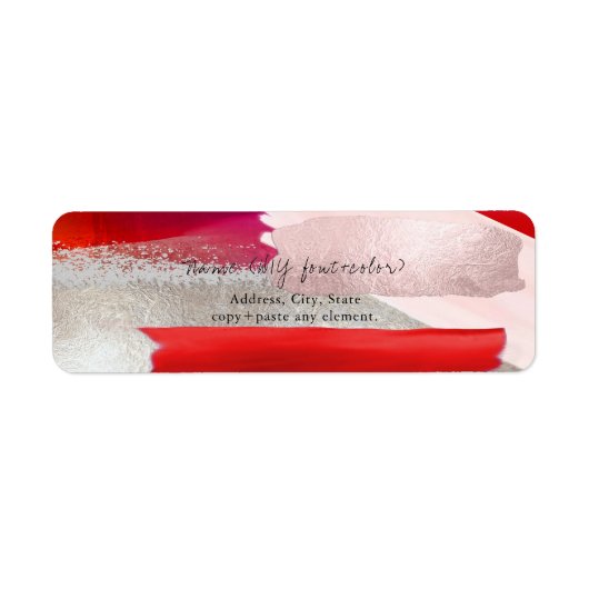 PixDezines Modern Art Waterverf Kleurenblok Etiket (Voorkant)