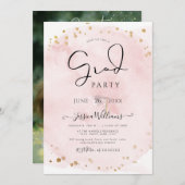 PixDezines Modern Calligrafie Script Afstuderen in Kaart (Voorkant / Achterkant)