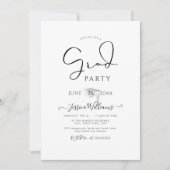 PixDezines Modern Calligrafie Script Afstuderen in Kaart (Voorkant)