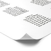 PixDezines Modern Calligraphy Lettertype, Zitplaat Poster (Hoek)