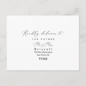 PixDezines Modern Elegant Calligrafie RSVP w Meal Uitnodiging Briefkaart (Voorkant)