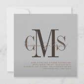 PixDezines Modern + elegant/grijs + geel Kaart (Achterkant)