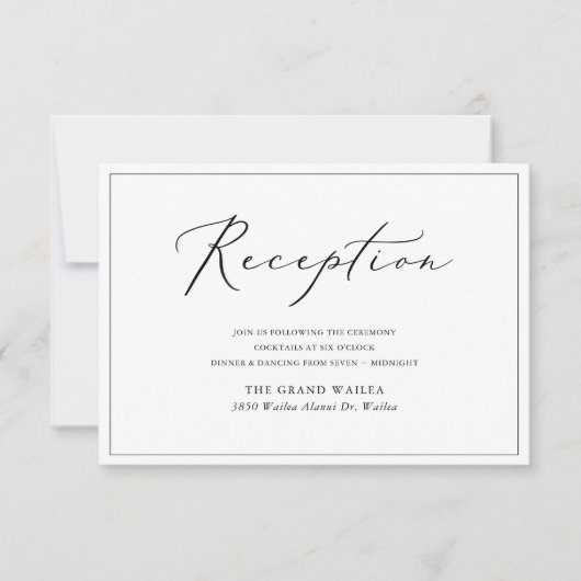 PixDezines Modern Elegant Script Reception (Voorkant)