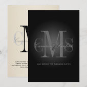 PixDezines Modern + elegant/zwart+wit Kaart (Voorkant / Achterkant)