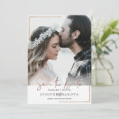 PixDezines Modern Framed Photo Sla de datumkaarten Kaart (Staand voorkant)