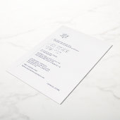 PixDezines Modern minimalistische balk Mitzvah Folie Uitnodiging (Gedraaid)