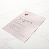 PixDezines Modern minimalistische tas Mitzvah Folie Uitnodiging (Gedraaid)