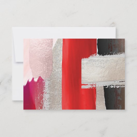 PixDezines Modern Waterverf Rood zwart (Achterkant)