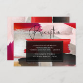 PixDezines Modern Waterverf Rood zwart (Voorkant / Achterkant)