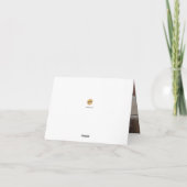 PixDezines Modern Waterverf Rood zwart Bedankkaart (Achterkant)