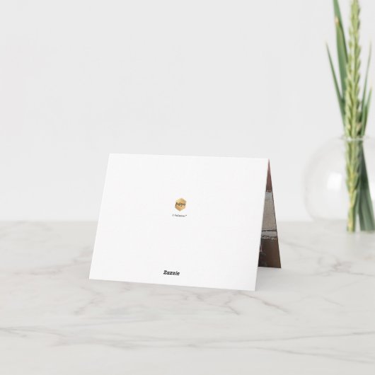 PixDezines Modern Waterverf Rood zwart Bedankkaart (Achterkant)