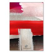 PixDezines Modern Waterverf Rood zwart Kaart (Achterkant)