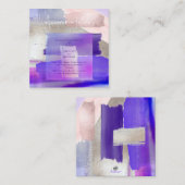 PixDezines Moderne Art Violet Roos-accommodatie Informatiekaartje (Voorkant / Achterkant)