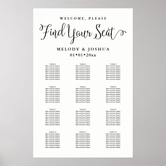 PixDezines Moderne Calligrafiefont, Zitenkaart Poster (Voorkant)