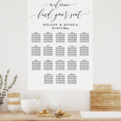 PixDezines Moderne Calligrafiefont, Zitenkaart Poster (Keuken)