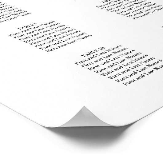 PixDezines Moderne Calligrafiefont, Zitenkaart Poster (Hoek)