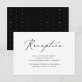 PixDezines Moderne Elegante Script Ontvangst (Voorkant / Achterkant)