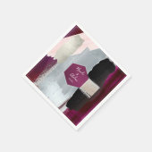 PixDezines Moderne Kunst, Blush Bourgondische brui Servet (Hoek)