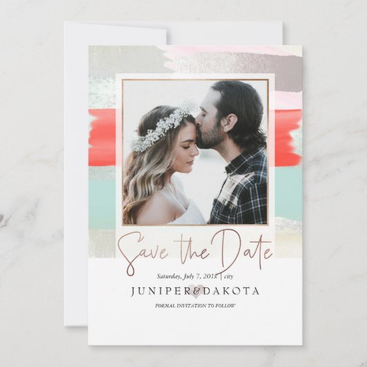 PixDezines Moderne Kunst, Sage+Coral Kaart (Voorkant)