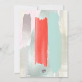 PixDezines Moderne Kunst, Sage+Coral Kaart (Achterkant)