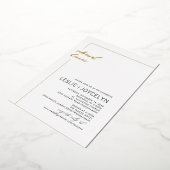 PixDezines Moderne Minimale repetitie Folie Uitnodiging (Gedraaid)