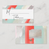 PixDezines Moderne Waterverf Koraal Plaats Kaarten Plaatskaartje (Voorkant / Achterkant)