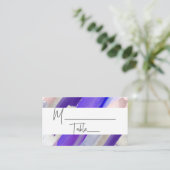 PixDezines Moderne Waterverf Paarse plaats kaarten Plaatskaartje (Staand voorkant)