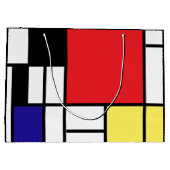 PixDezines modrian/abstract Large Cadeautasje (Achterkant)