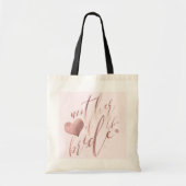 PixDezines Moeder van de Bruid/Faux Roos Gouden Sc Tote Bag (Voorkant)