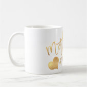 PixDezines Moeder van Groom/Faux Gold Script Koffiemok (Links)