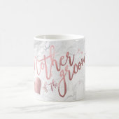 PixDezines Moeder van Groom/Faux Roos Gold/Marble Koffiemok (Center)