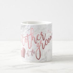 PixDezines Moeder van Groom/Faux Roos Gold/Marble Koffiemok