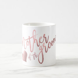 PixDezines Moeder van Groom/Faux Roos Gold Script Koffiemok