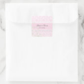 PixDezines moiré damask bruiloft stickers (Tas)