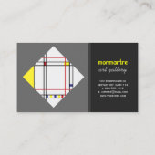 PixDezines mondriaan/DIY achtergrondkleuren Visitekaartje (Achterkant)