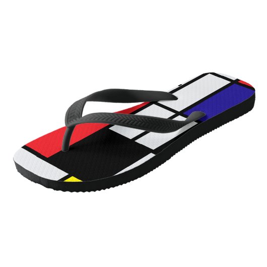 PixDezines mondrian Teenslippers (Schuin)
