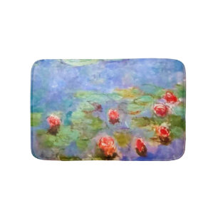 PixDezines monet lily vijver bij giverny Badmat