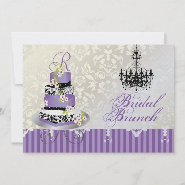PixDezines monogram bridal, lavender bruiloft (Voorkant)