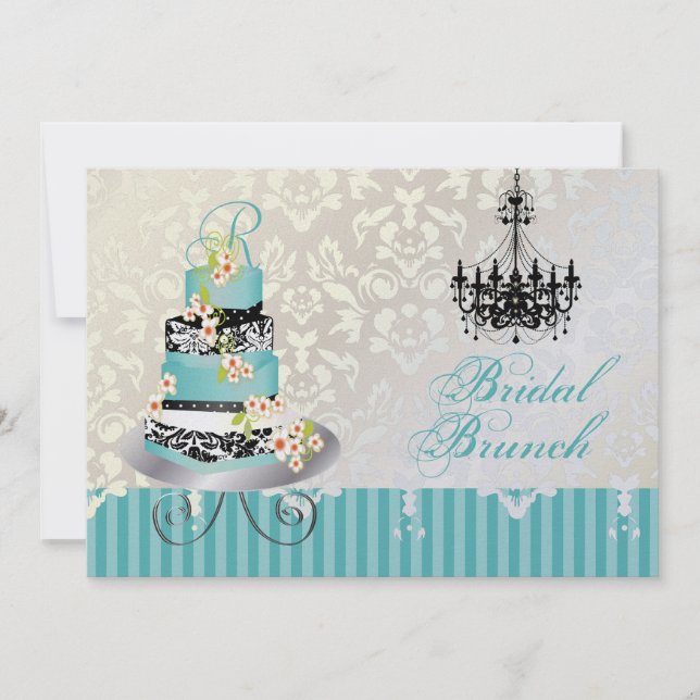 PixDezines monogram bruidsjurk, turquoise trouwtaa (Voorkant)