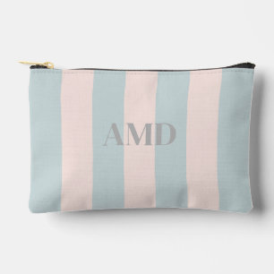 PixDezines Monogram Cabana Streep Roze Blauw Etui