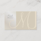 PixDezines Monogram, chique, elegant, tijdloos Visitekaartje (Voorkant)