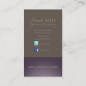 PixDezines Monogram en retro kleuren/DIY Visitekaartje (Achterkant)