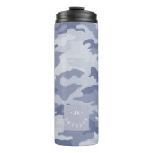 PixDezines Monogram Militair Camouflage Thermosbeker (Voorkant)