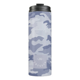 PixDezines Monogram Militair Camouflage Thermosbeker
