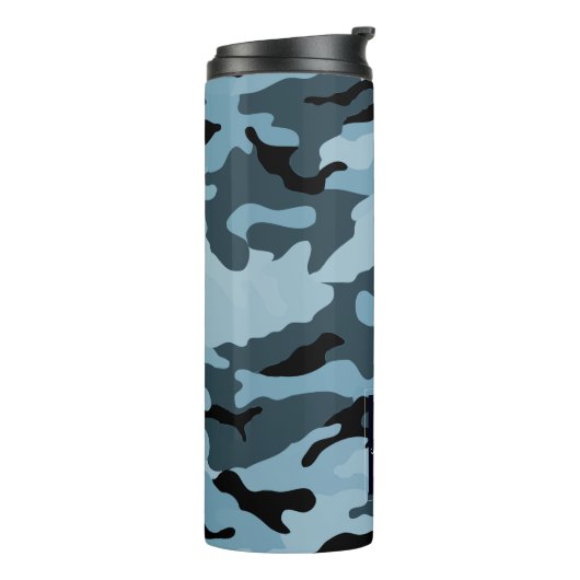 PixDezines Monogram Militair Camouflage Thermosbeker (Gedraaid links)