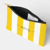PixDezines Monogram Nautilus Gestreept Geel Wit Etui (Open)
